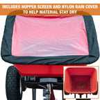 3039632R 100 lb All Season Walk Behind Broadcast Spreader for Lawn Seed Fertilizer Ice Melt