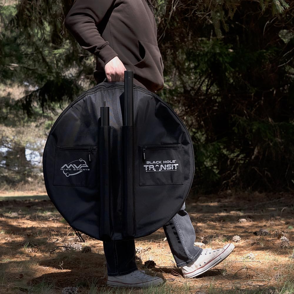 Disc Sports Black Hole Lite 24-Chain Disc Basket with Transit Bag