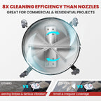 20 inch commercial pressure washer surface cleaner with wheels 4500 PSI heavy duty for driveway patio