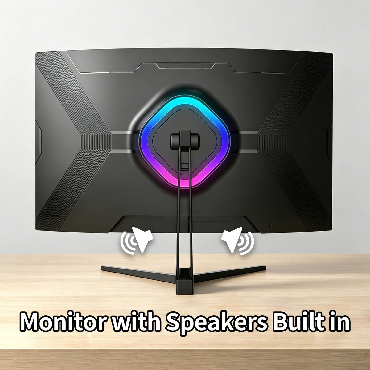 32 Inch 4K Curved Gaming Monitor 165Hz 1500R UHD VA FreeSync HDR10 HDMI DisplayPort Built in Speakers