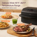 TWINFRY 9 QT Double Air Fryer with Removable Divider PFAS Free Ceramic Coating for Family Meals