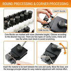 Ring Bender Tool Kit for Metal up to 3mm Steel Nylon Dies Mandrel Ring Sizer Spoon Ring Maker Heavy Duty Tool