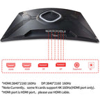 32 Inch 4K Curved Gaming Monitor 165Hz 1500R UHD VA FreeSync HDR10 HDMI DisplayPort Built in Speakers