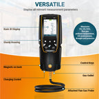 310 II combustion analyzer HVAC flue gas temperature pressure natural gas leak detector smart app probe