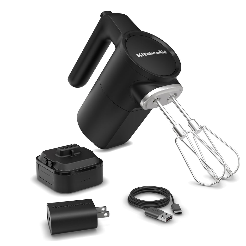 Go Cordless Hand Mixer with Battery Included Rechargeable Portable Electric Kitchen Mixer KHMR762