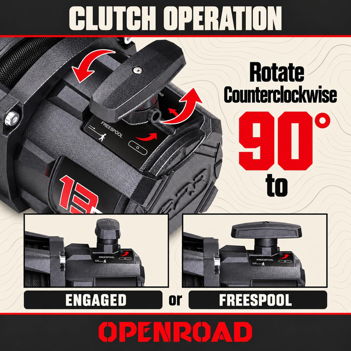 13500 lb Recovery Winch Synthetic Rope 2 Wireless Remotes IP68 Waterproof 12V for SUV Panther Series 3S
