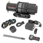 4,500 LB UTV ATV Winch ProSeries 1.4HP Electric 50 Ft Synthetic Rope Remote Waterproof 12V Off Road Recovery
