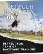 Quickster portable soccer goal backyard field durable Tension Tite frame 2 ply net adjustable click lock poles
