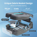 EcoSurfer S2 solar pool skimmer robot cordless automatic continuous cleaning efficient debris removal gray
