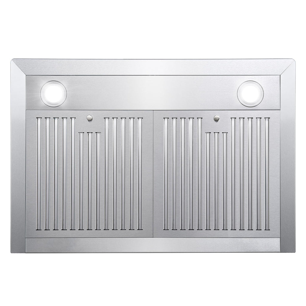 30 in 380 CFM ducted wall mount range hood LED stainless steel kitchen exhaust ventilation Coll