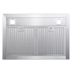 30 in 380 CFM ducted wall mount range hood LED stainless steel kitchen exhaust ventilation Coll
