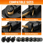 Ring Bender Tool Kit for Metal up to 3mm Steel Nylon Dies Mandrel Ring Sizer Spoon Ring Maker Heavy Duty Tool
