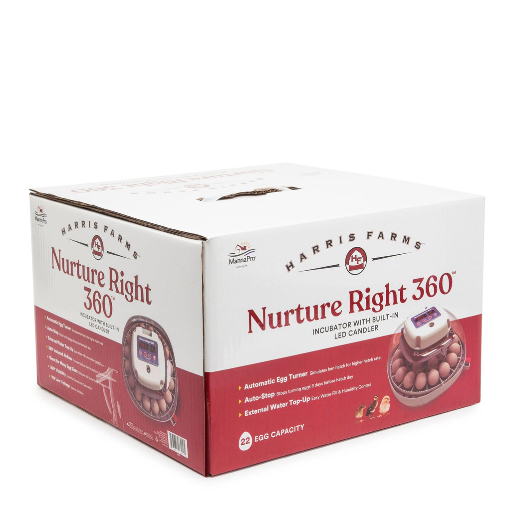 Nurture Right Egg Incubator with Auto Turner Holds 22 Eggs for Poultry Hatching and Family Farming
