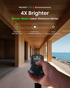 S50 Green Laser Distance Meter 400 ft Laser Measure P2P High Precision Portable Measuring Tool