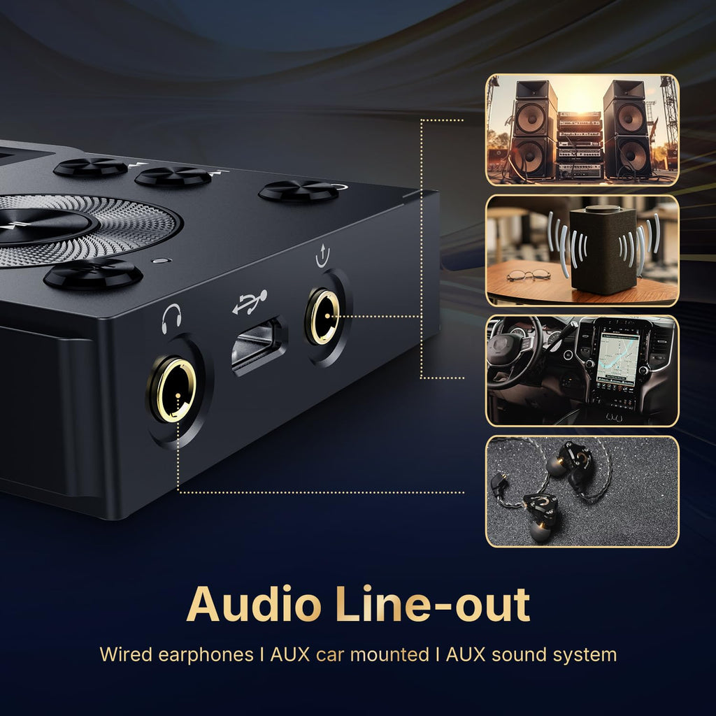 F20 HiFi MP3 Player Bluetooth 5.2 Lossless DSD FLAC High Resolution Audio Player 64GB MicroSD Card up to 512GB