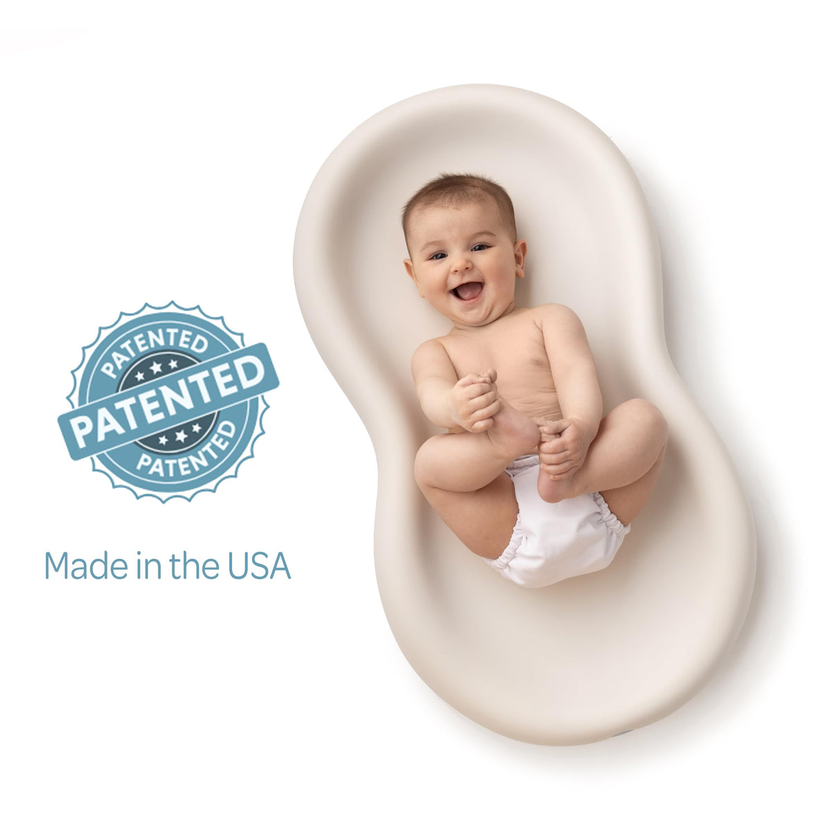 Peanut Changer Baby Vanilla Original Easy Clean Pad Shell Over Foam Water Repellent Wipeable Diaper Pad