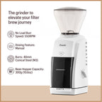 Encore coffee grinder ZCG485BLK black conical burr adjustable 40 grind settings for home brewing