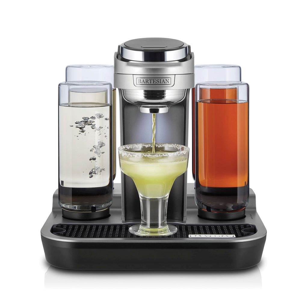Professional cocktail machine cocktail maker with 5 premium glass bottles 55306 renewed home bar