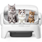 Extra large automatic cat litter box with infrared scanning and anti pinch safety protection
