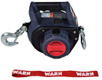 Portable drill winch with synthetic rope 750 lb pulling capacity for lifting and pulling tasks