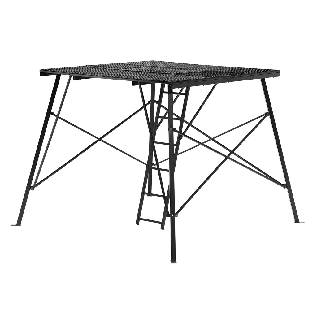 Ground Blind Platform 65 L x 65 W Steel Outdoor Hunting Trap Door Heavy Duty Portable Base