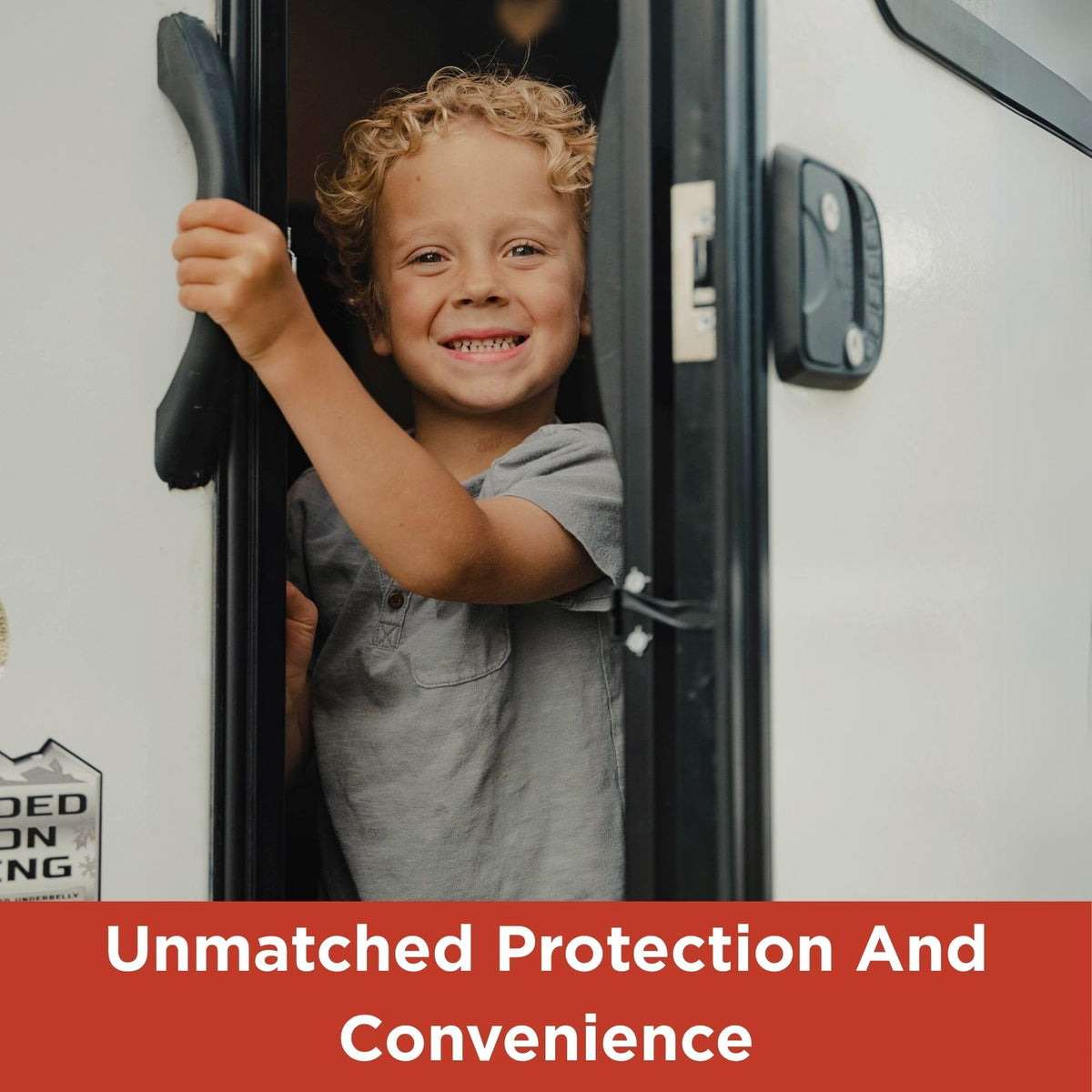 Secure Compact Keyless RV Door Lock with Keypad for Campers Trailers and 5th Wheels Easy Install