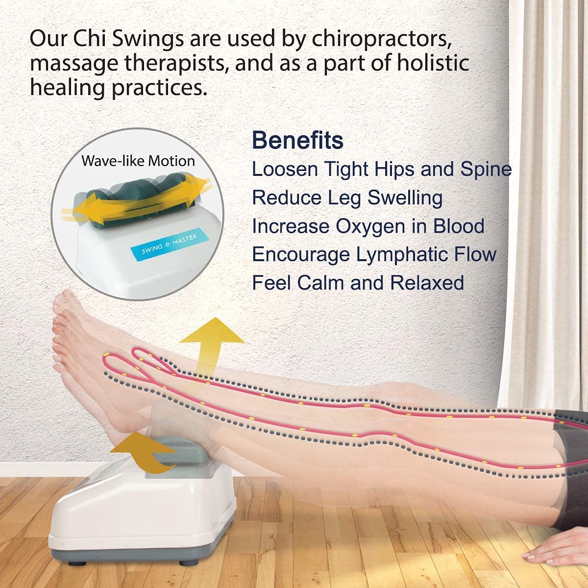 Chi swing machine passive aerobic exerciser figure trimmer lymphatic massager body shaker leg exercise FSA HSA