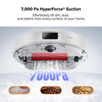 Robot Vacuum and Mop with 7,000 Pa Suction, Hot Water Mop Washing, Auto Dry, Qrevo Pro