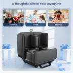 Shiatsu Foot and Calf Massager with Heat 2 in 1 Ottoman Foot Rest FSA Eligible Deep Kneading