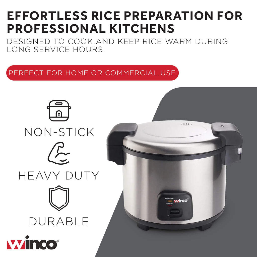 30 Cup Commercial Grade Electric Rice Cooker S Large Capacity Restaurant Home Kitchen Durable