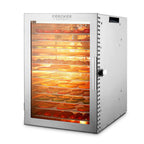 Food dehydrator machine with adjustable temperature 12 trays 800W food dryer for fruit meat herbs