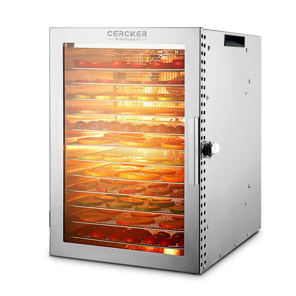Food dehydrator machine with adjustable temperature 12 trays 800W food dryer for fruit meat herbs