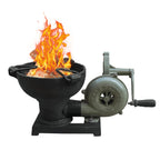 Portable DIY Blacksmith Forge with Hand Blower for Knife Making Metalwork and Heat Treating