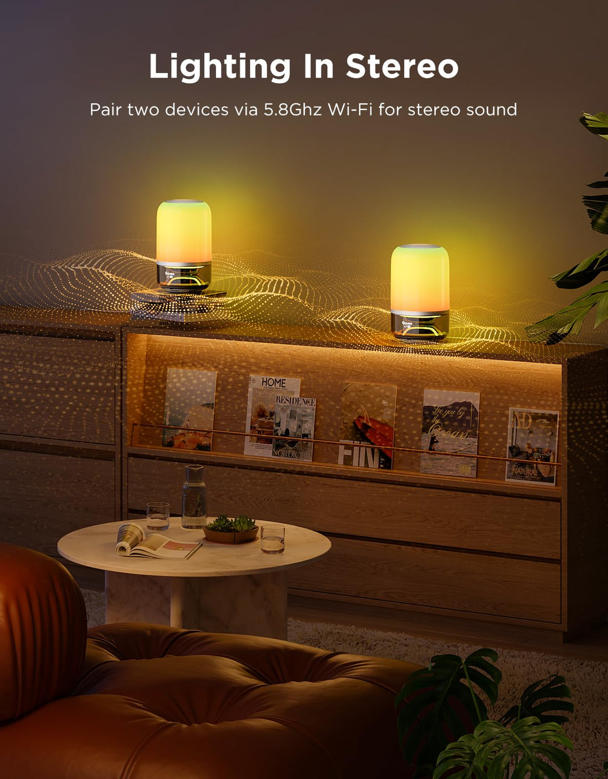 Table Lamp 2 Pro Cordless Table Lamp with Built In Speaker and Premium Sound Portable for Home