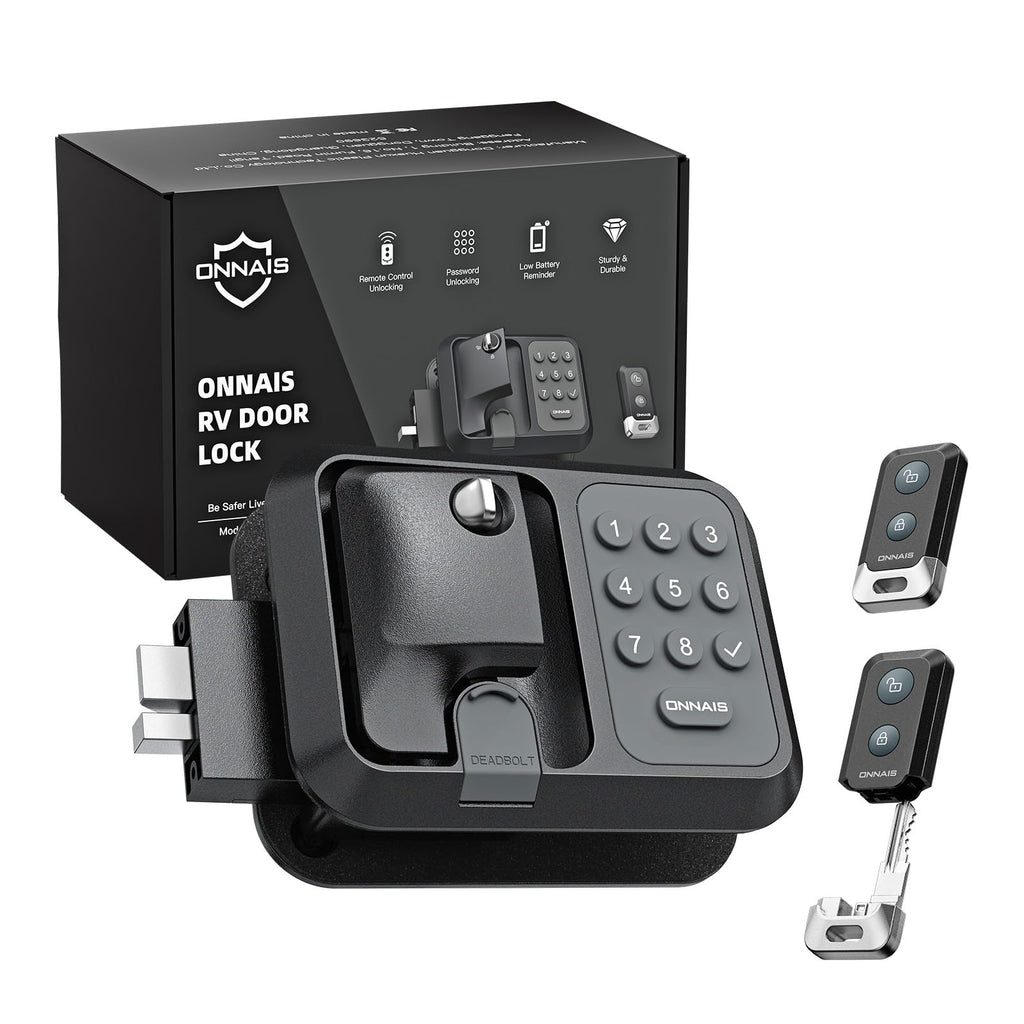 Keyless RV Door Lock for Trailers and Fifth Wheels, Camper Entry Replacement
