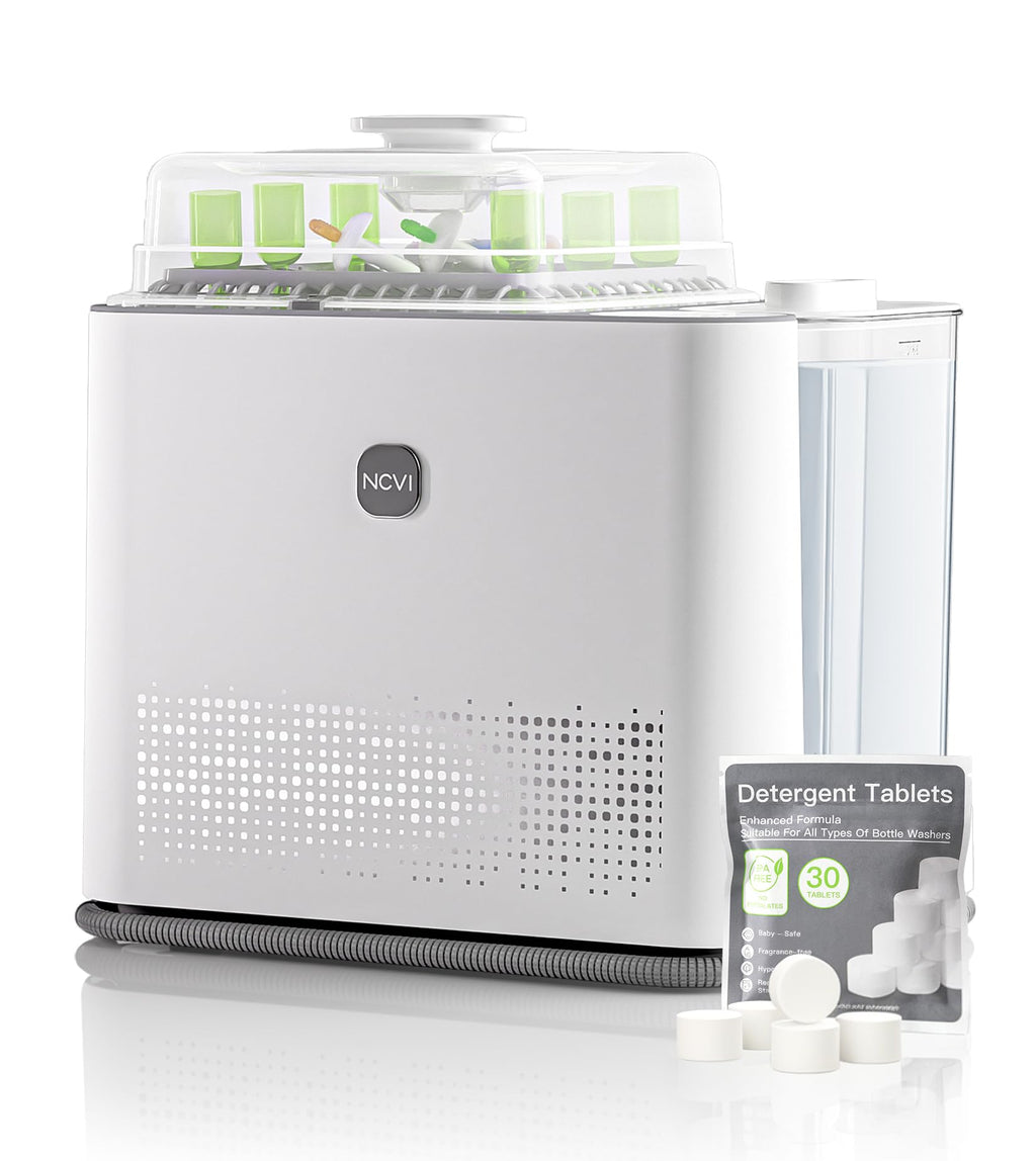 Large Baby Bottle Washer Sterilizer and Dryer Machine Holds 6 Bottles Easy to Clean and Use