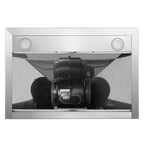 30 in 380 CFM ducted wall mount range hood LED stainless steel kitchen exhaust ventilation Coll