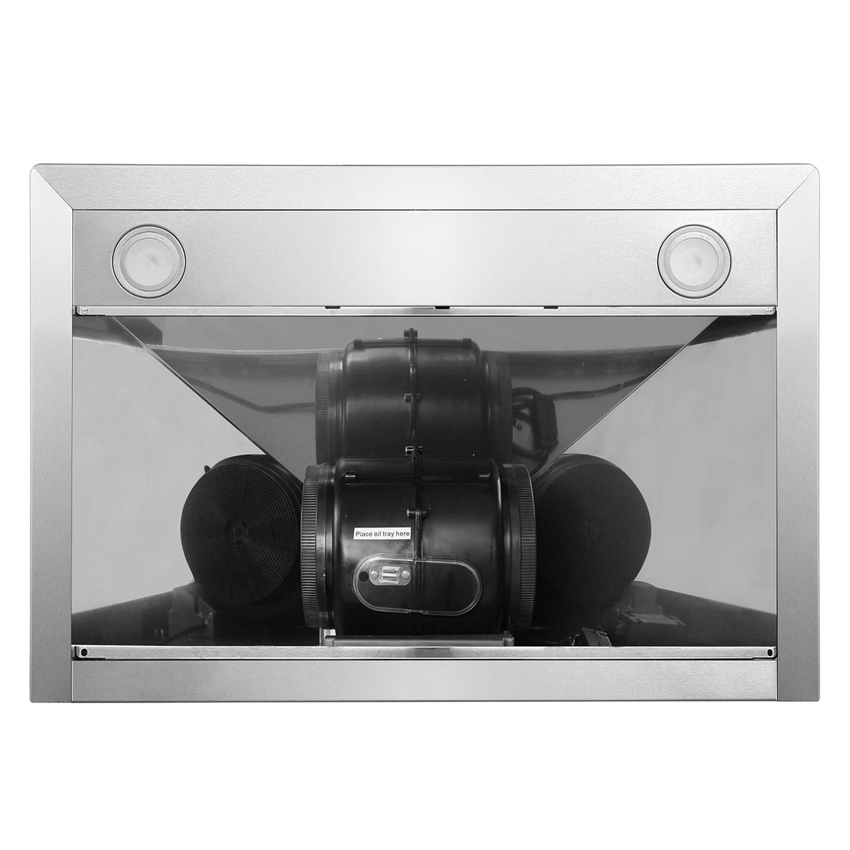 30 in 380 CFM ducted wall mount range hood LED stainless steel kitchen exhaust ventilation Coll