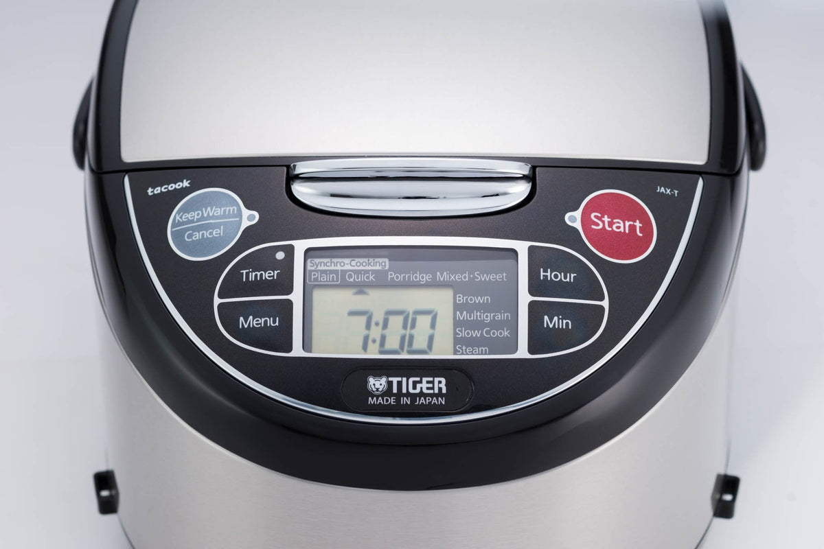 5.5 Cup Micom Rice Cooker and Warmer with Steamer Tray, JAX-T10U-K