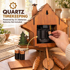 Traditional Handmade Wooden Cuckoo Clock With Quartz Wall Clock Movement Family Gift Home Decor