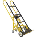 Convertible hand truck 1200 pound capacity 2 or 4 wheel design heavy duty utility dolly cart