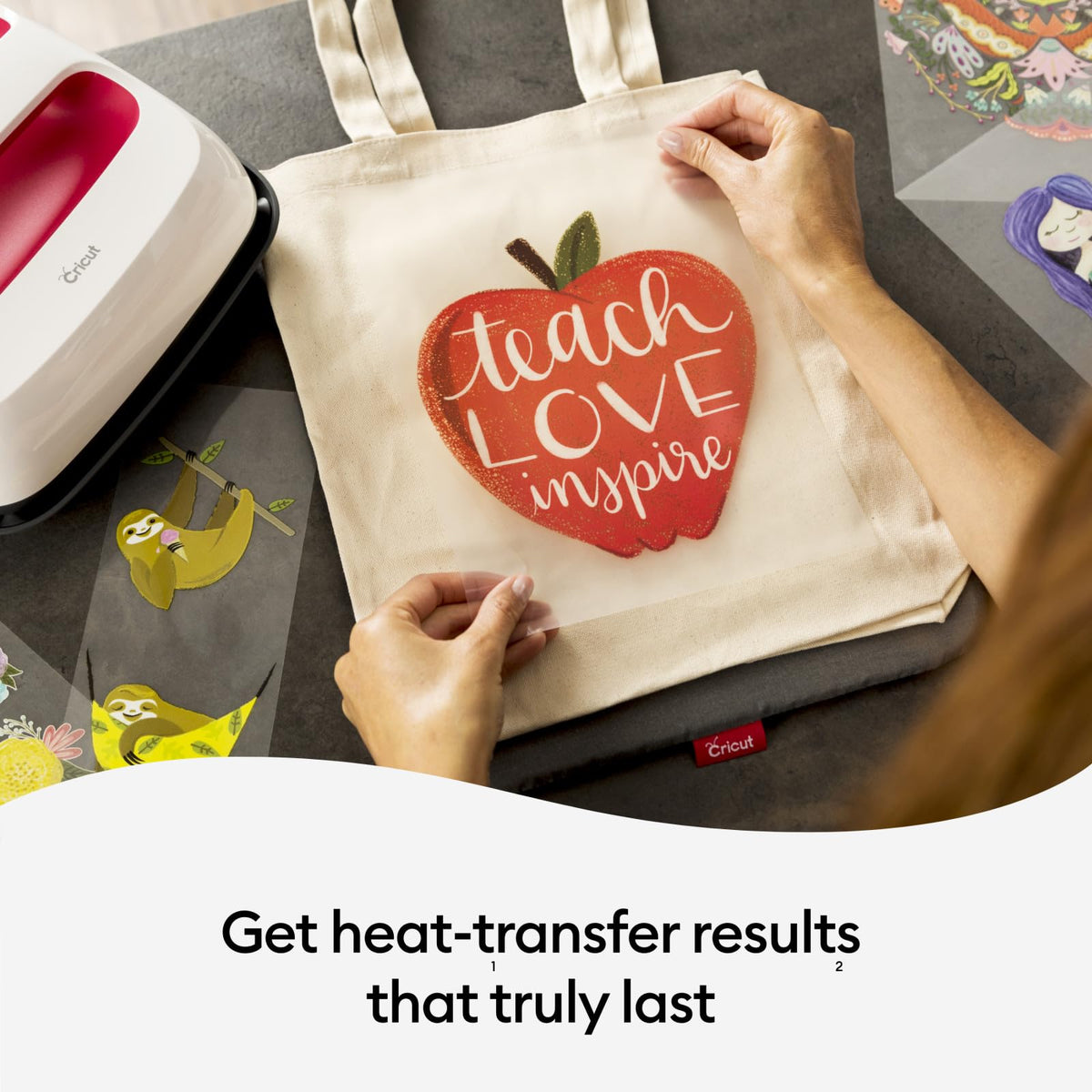 EasyPress 2 9 in x 9 in Heat Press Heat Transfer Machine for T Shirts Tote Bags Easy to Use Raspberry