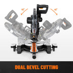 12 Inch Dual Bevel Sliding Compound Miter Saw 15 Amp Power Tool for Woodworking and DIY Projects