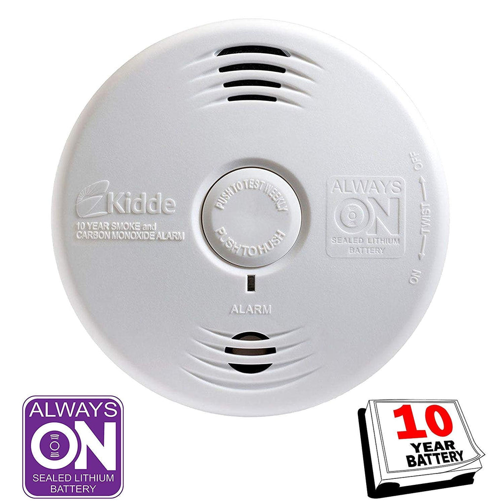 Smoke and CO Detector Alarm Voice Warning Hardwired 10 Year Lithium Battery Backup Interconnectable i12010SCO