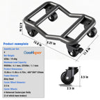 Car Wheel Dolly Set of 4, 9,000 lb Capacity, Low Profile Vehicle Skates