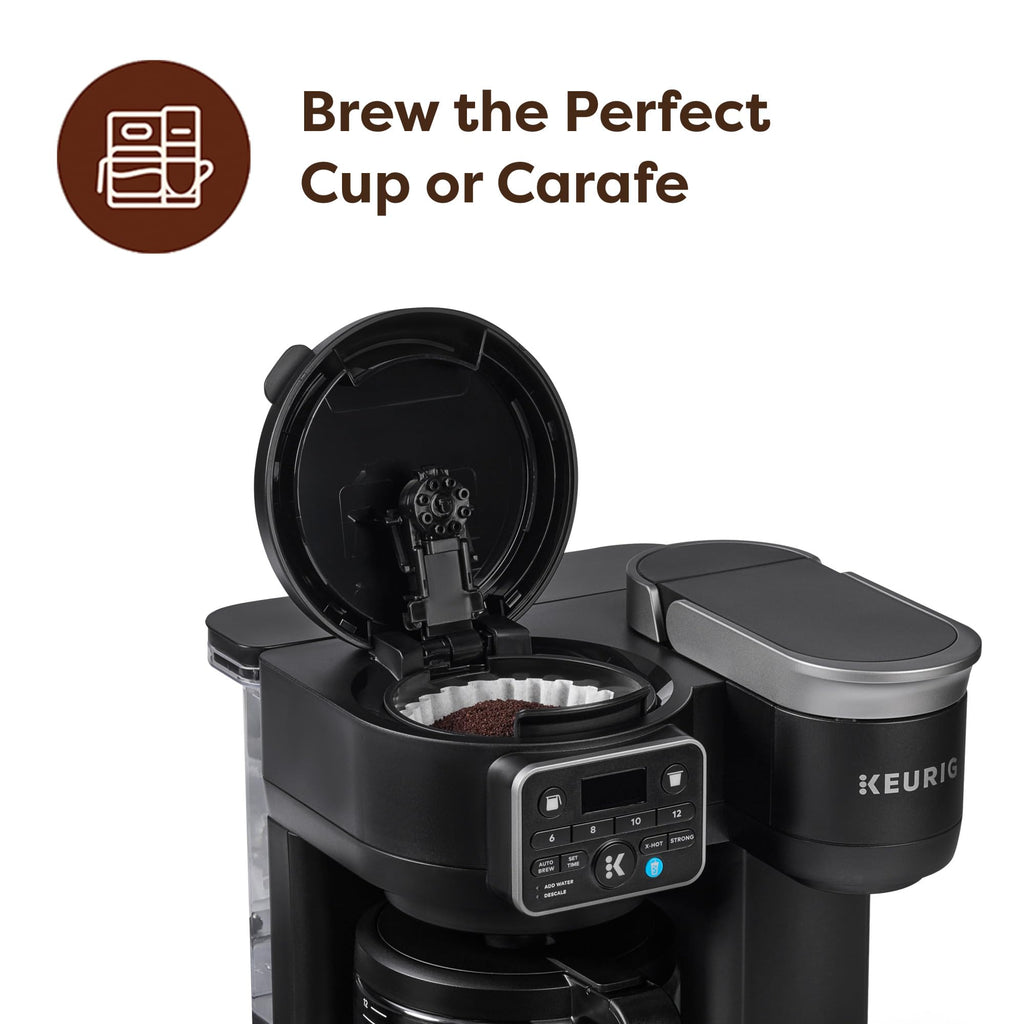 Single Serve and Carafe Coffee Maker for Hot and Iced Drinks, 72 Oz Reservoir