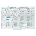 Glass Calendar Whiteboard 72 x 48 Inches Dry Erase Planner Board for Office Home School Use