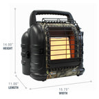 12000 BTU Hunting Buddy Portable Radiant Propane Heater Camo for Outdoor Hunting and Camping