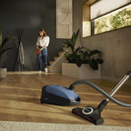 Bagged Canister Vacuum for Hard Floors and Low to Medium Pile Carpet