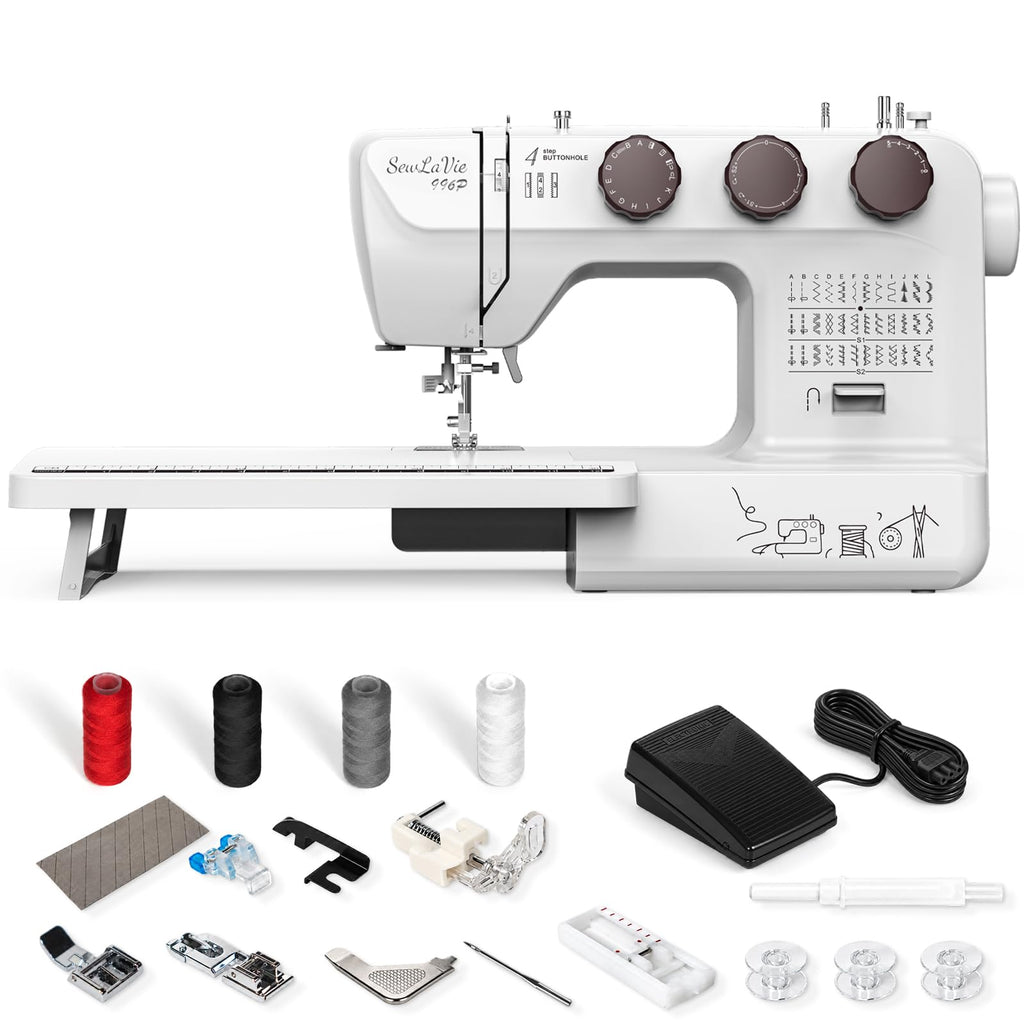 996P Mechanical Sewing Machine with 36 Built in Stitches for Beginners Household Daily Sewing